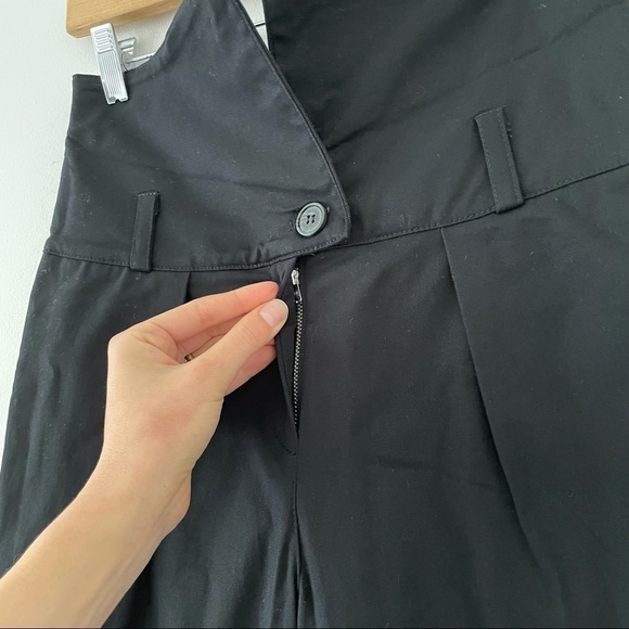 NWT The Range Structured Twill Fold Over Pants in Black - Picture 9 of 13